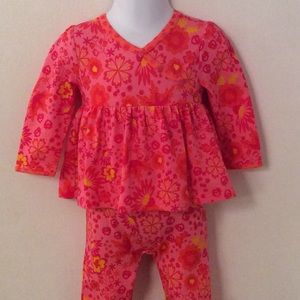 Rabbit Moon floral romper. Size 3-6M.